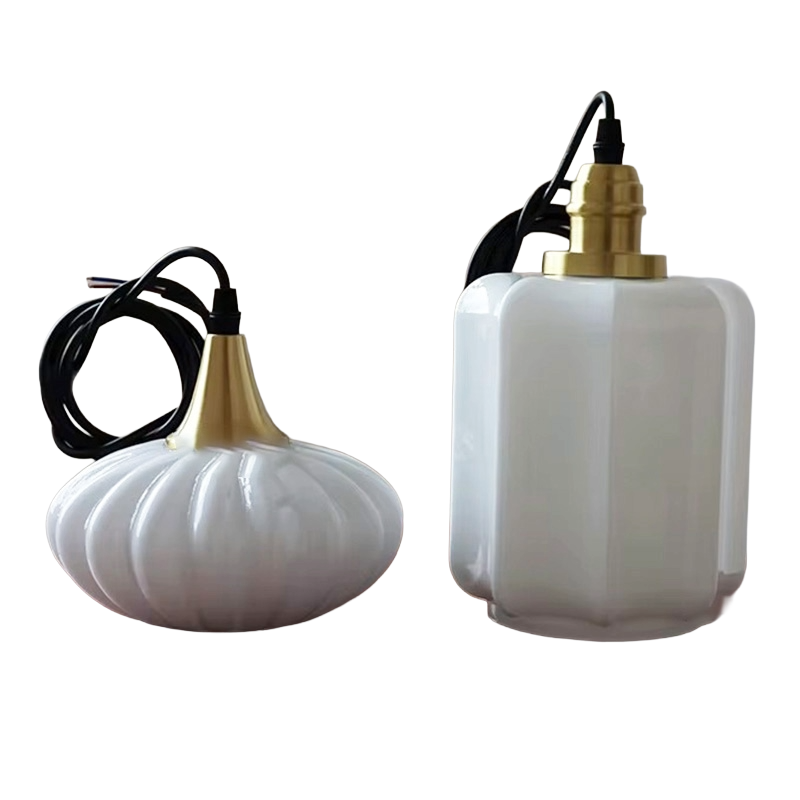 Luminária Pendente Akari Glass – Vidro Artesanal com Cabo Ajustável