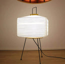 Luminária Akari Sensei – Design Japonês Minimalista, Luz Ajustável 3 Tons, Papel de Arroz e Tripé Metálico