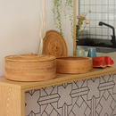 Caixa Organizadora de Rattan Shiori com Tampa | Organizador Decorativo Multiuso