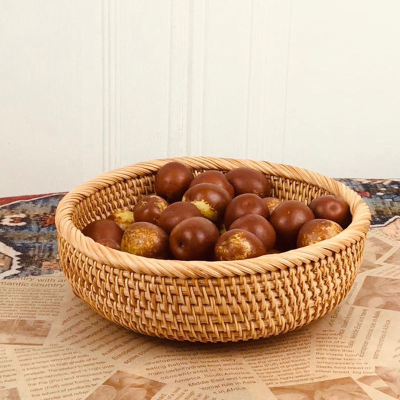 Cesta Naturalle Rattan – Conjunto Organizadores Sustentáveis (3 Tamanhos)