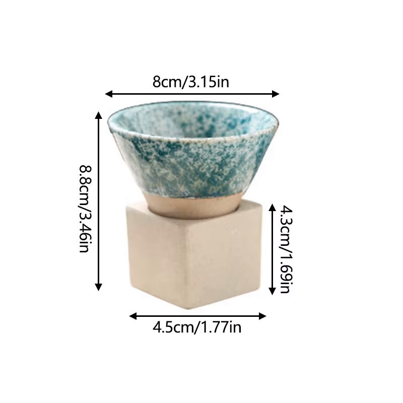 Copo Wasabi de Cerâmica 100ml - Estilo Tradicional Japonês