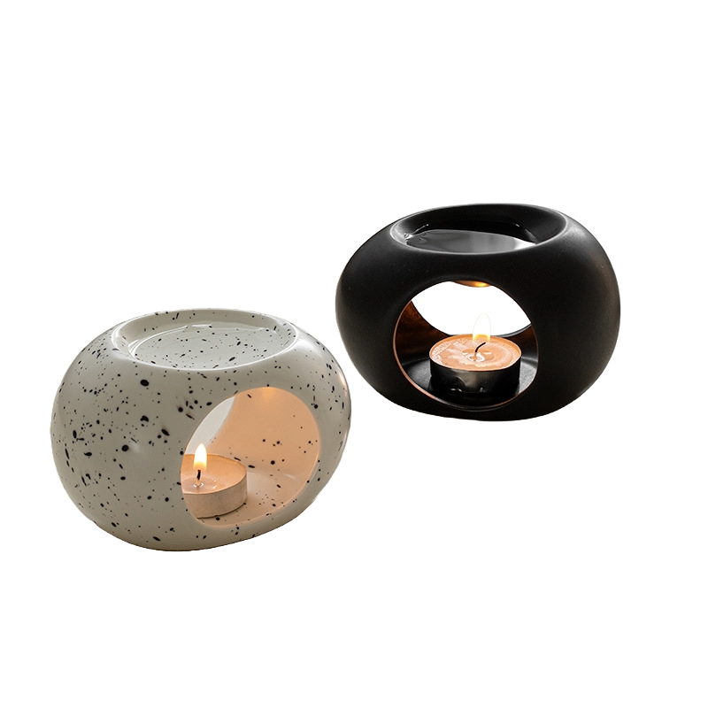 Difusor de Cerâmica para Aromaterapia com Vela – Queimador Elegante para Óleos Essenciais, Relaxamento e Presentes