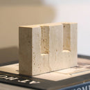 Castiçal di Mármore Lumina – Elegância Atemporal em Pedra Natural