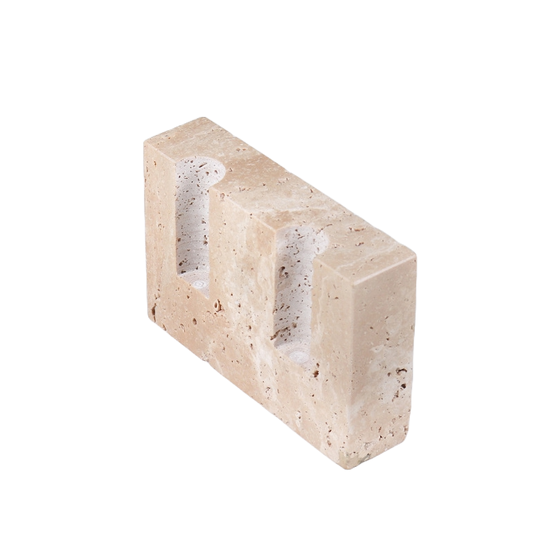Castiçal di Mármore Lumina – Elegância Atemporal em Pedra Natural