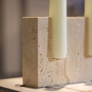 Castiçal di Mármore Lumina – Elegância Atemporal em Pedra Natural