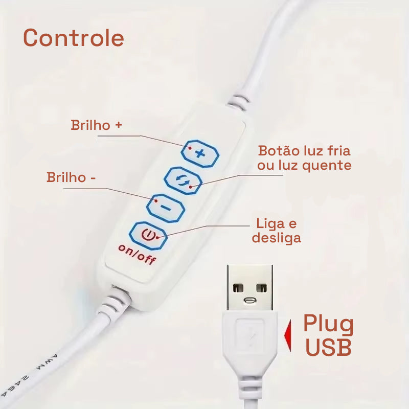 Luminária GlowTree de Vidro com Toque Moderno
