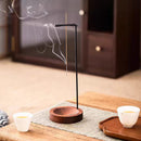 Incensário Elegance em Nogueira  – Porta-Incenso Minimalista Coletor de Cinzas