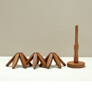 Trivet Leaf – Descanso de Panela e Porta-Copos em Madeira