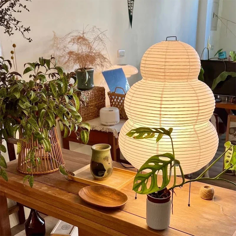 Luminária Akari Enso – Design Atemporal em Papel de Arroz