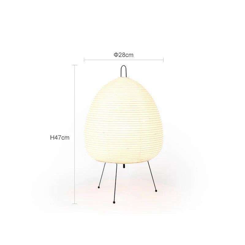 LunaAkari – Luminária de Papel de Arroz Minimalista