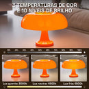 Mushroom Glow – Luminária LED USB com Ajustável Direcionável e Decoração Aconchegante