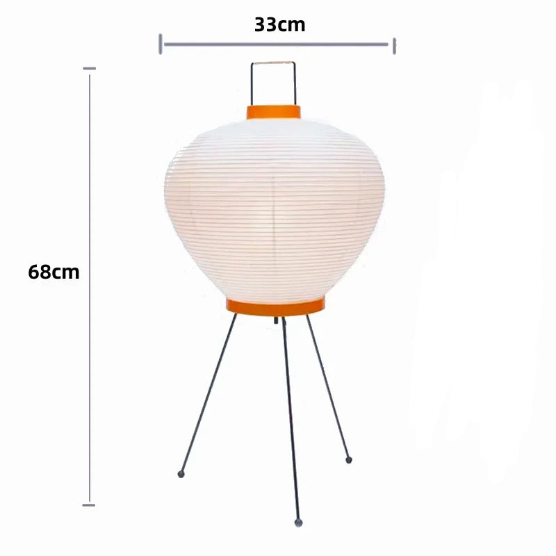 Luminária Noguchi Akari em Papel de Arroz – Design Escultural e Minimalista para Sala, Quarto ou Escritório