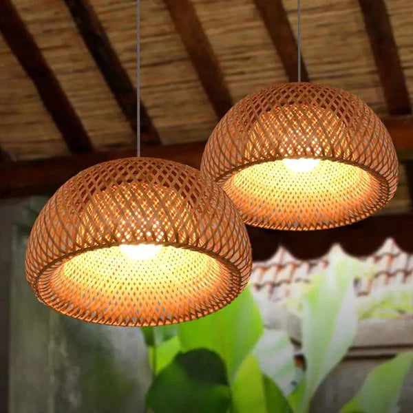 Luminária de Teto em Bambu ZenBambu | Design Japonês Minimalista – Iluminação para Qualquer Ambiente