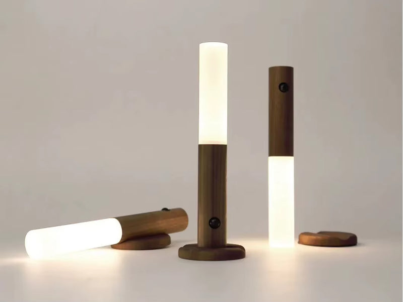 Dupla de Luminárias LED Magnéticas com Sensor de Movimento – Recarregável, Sem Fio, Ideal para Armário, Corredor e Escadas