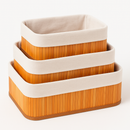 Organizadores Aurora – Bambu com Forro de Tecido Removível