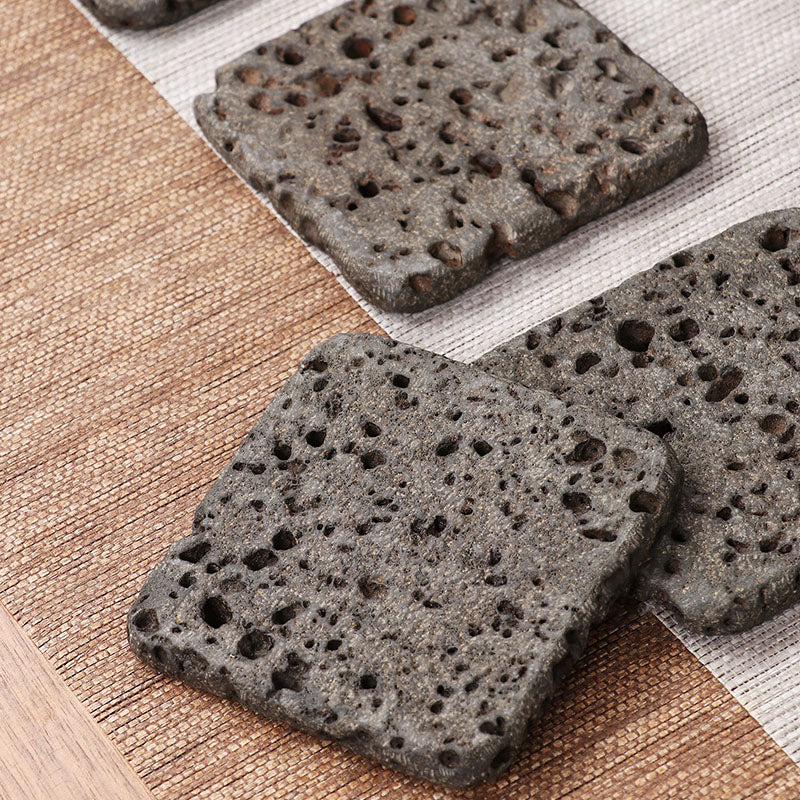 Porta-Copos Pedra Vulcânica ZenRock – Resistente ao Calor, Antiderrapante e Design Natural Minimalista