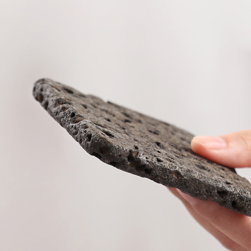 Porta-Copos Pedra Vulcânica ZenRock – Resistente ao Calor, Antiderrapante e Design Natural Minimalista