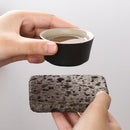 Porta-Copos Pedra Vulcânica ZenRock – Resistente ao Calor, Antiderrapante e Design Natural Minimalista