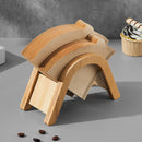 Suporte Minimal para Filtros de Café em Madeira – Organização e Estilo no Cantinho do Café