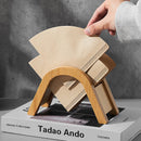 Suporte Minimal para Filtros de Café em Madeira – Organização e Estilo no Cantinho do Café