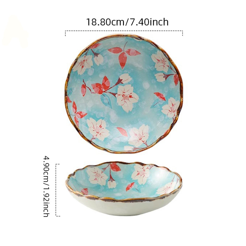 Tigela Japonesa de Cerâmica Estilo Japonês, Alta Temperatura, Uso Seguro – Perfeita para Casa, Restaurante, Chá, Presente
