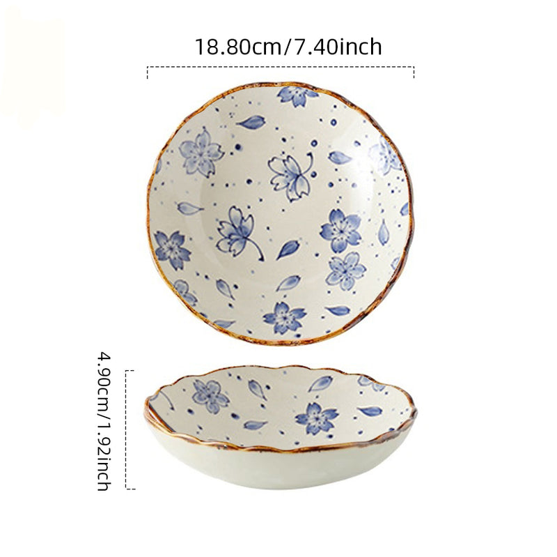 Tigela Japonesa de Cerâmica Estilo Japonês, Alta Temperatura, Uso Seguro – Perfeita para Casa, Restaurante, Chá, Presente