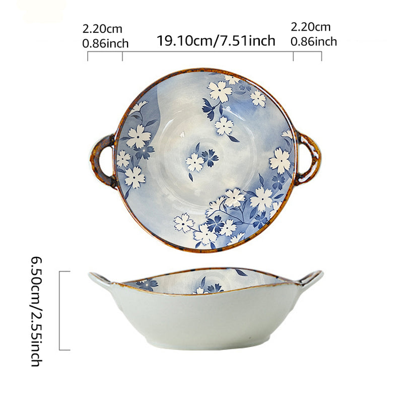 Tigela Japonesa de Cerâmica Estilo Japonês, Alta Temperatura, Uso Seguro – Perfeita para Casa, Restaurante, Chá, Presente