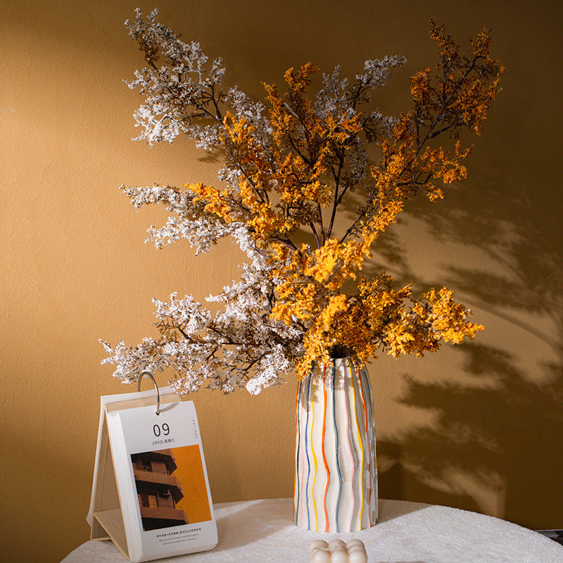 Vaso de Cerâmica Decorativo Colorido Essenza – Centro de Mesa Elegante