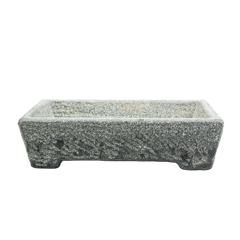 Vaso de Pedra Natural Granito – Elegância para Plantas e Decoração