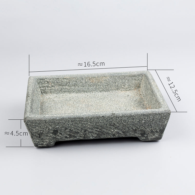 Vaso de Pedra Natural Granito – Elegância para Plantas e Decoração