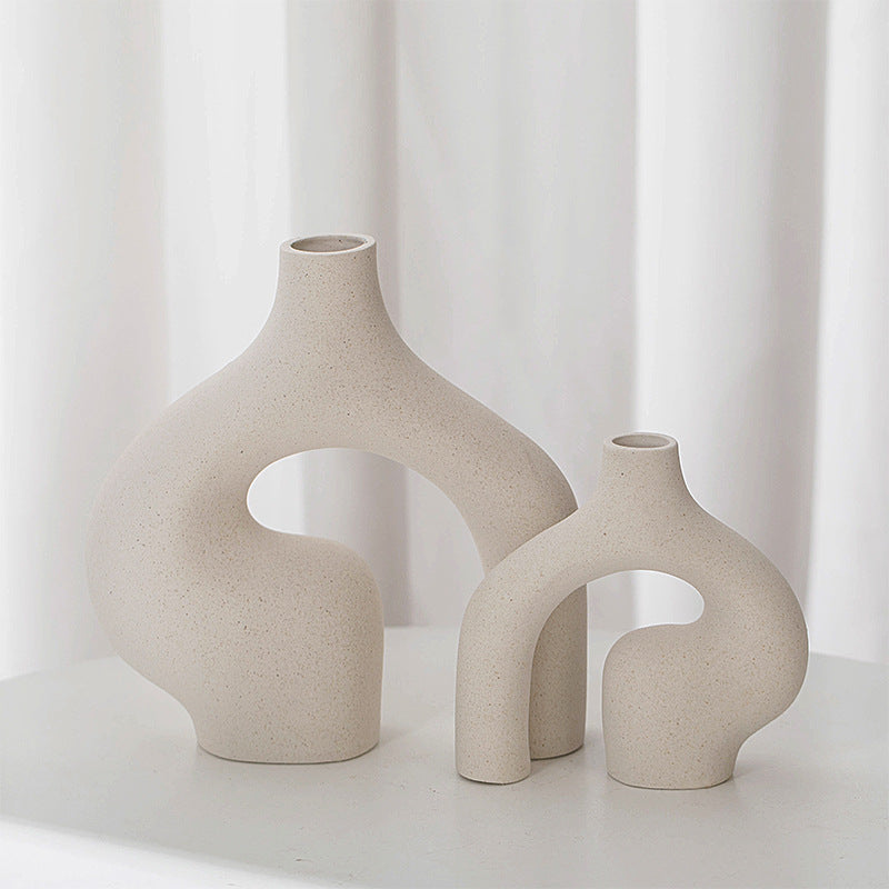 Vasos Nord Minimal – Cerâmica Decorativa Moderna em Dose Dupla