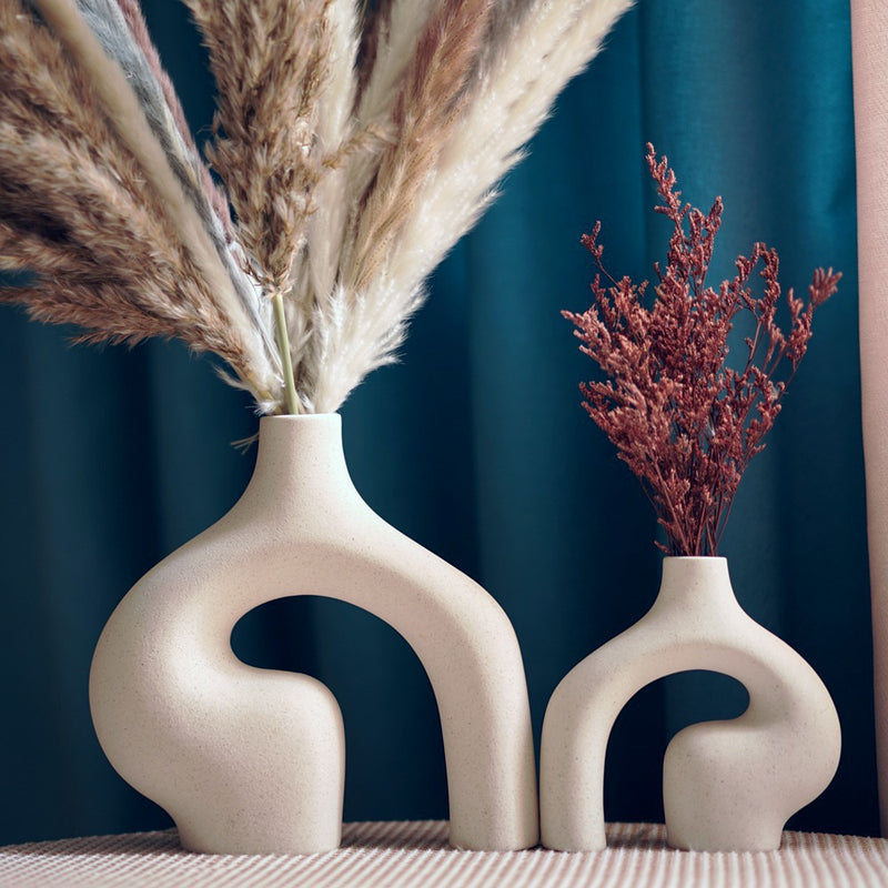 Vasos Nord Minimal – Cerâmica Decorativa Moderna em Dose Dupla